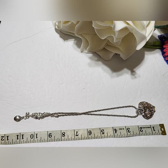 Brighton Garden of Dreams neutral tones silver plated heart necklace - Picture 5 of 5